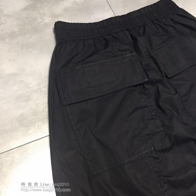 Rick Owens 19春夏新款七分褲 黑色休閒中褲  tzy1619
